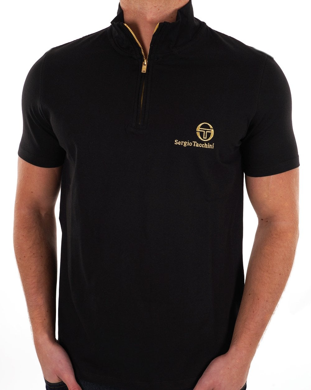 Sergio Tacchini Daytone 1/4 Zip Top Schwarz