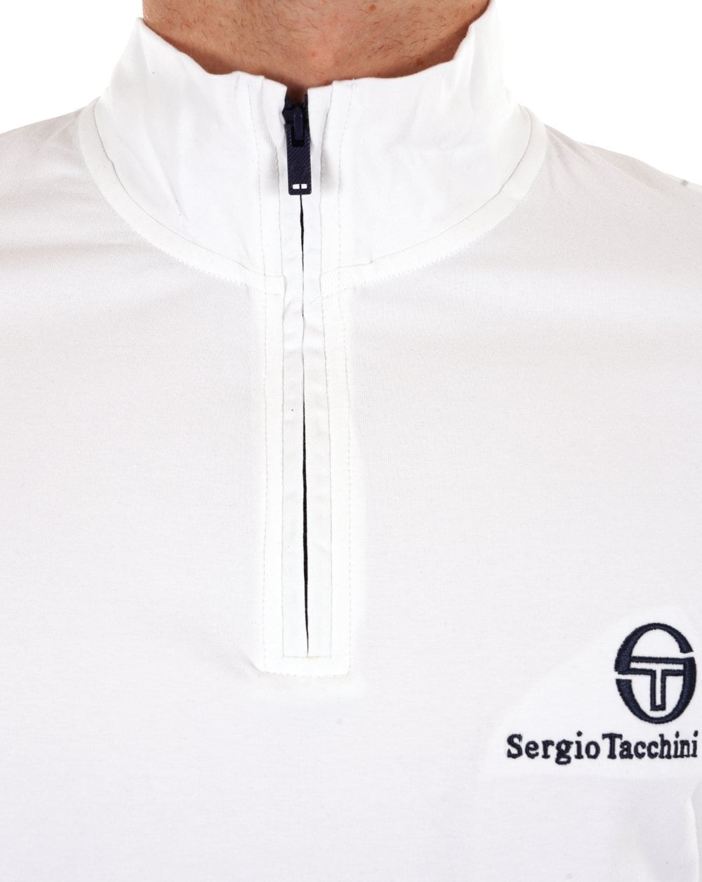 Sergio Tacchini Daytone 1/4 Zip Top Weiß