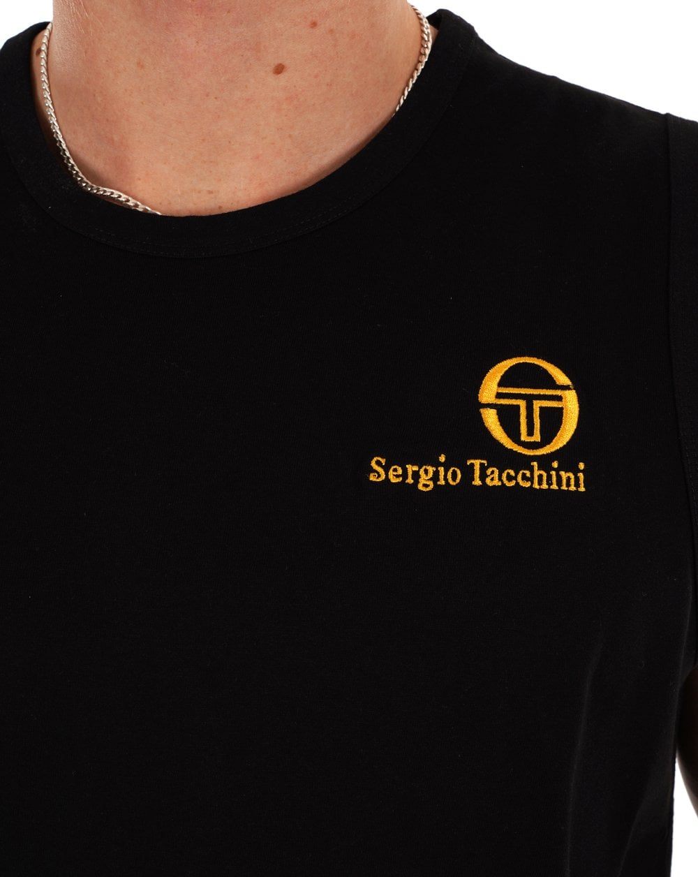 Sergio Tacchini Weste Schwarz Gold