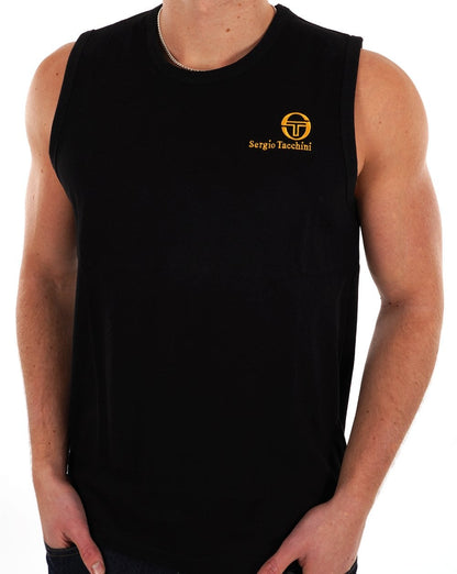 Sergio Tacchini Weste Schwarz Gold