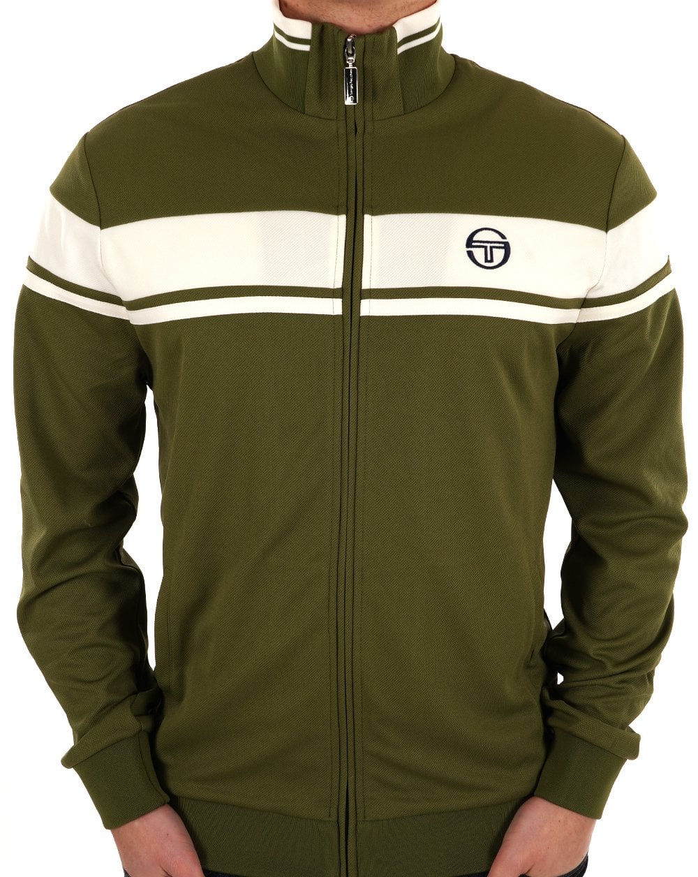 Sergio Tacchini Masters Trainingsjacke Khaki Gardenia