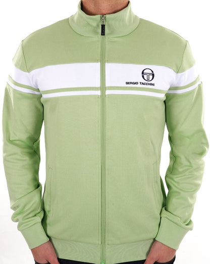 Sergio Tacchini Masters Trainingsjacke Hellgrün Weiß
