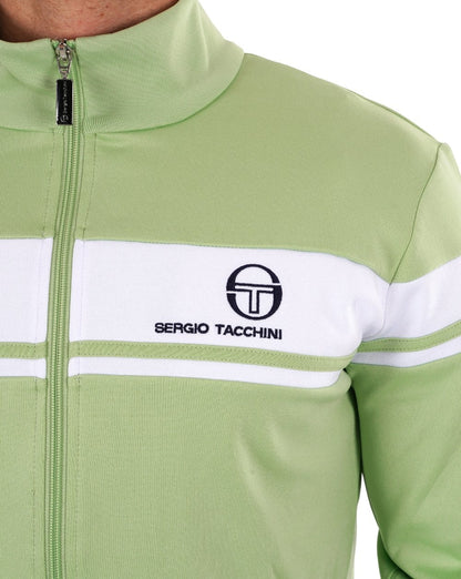 Sergio Tacchini Masters Trainingsjacke Hellgrün Weiß