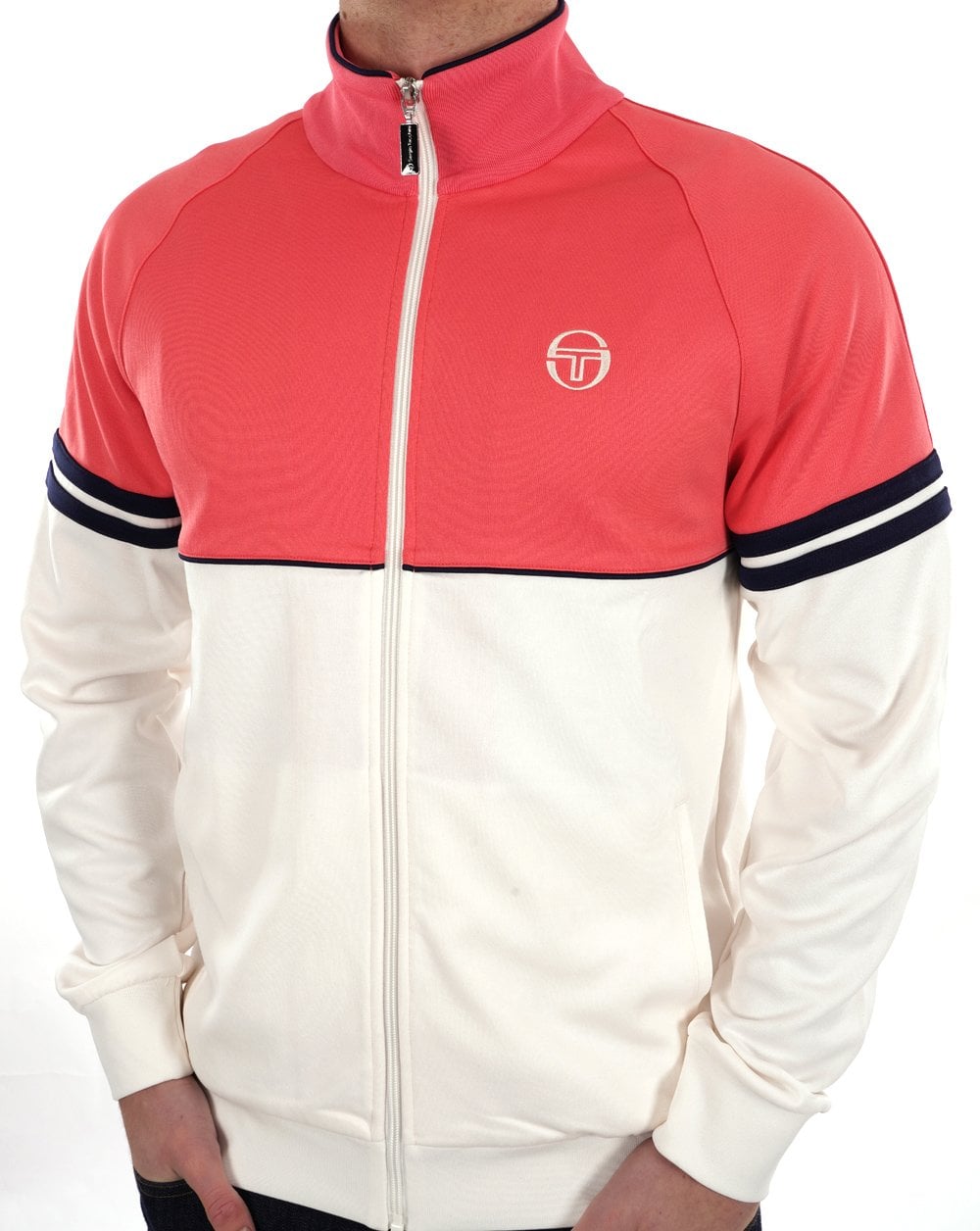 Sergio Tacchini Orion Trainingsjacke Deep Coral Gardenia