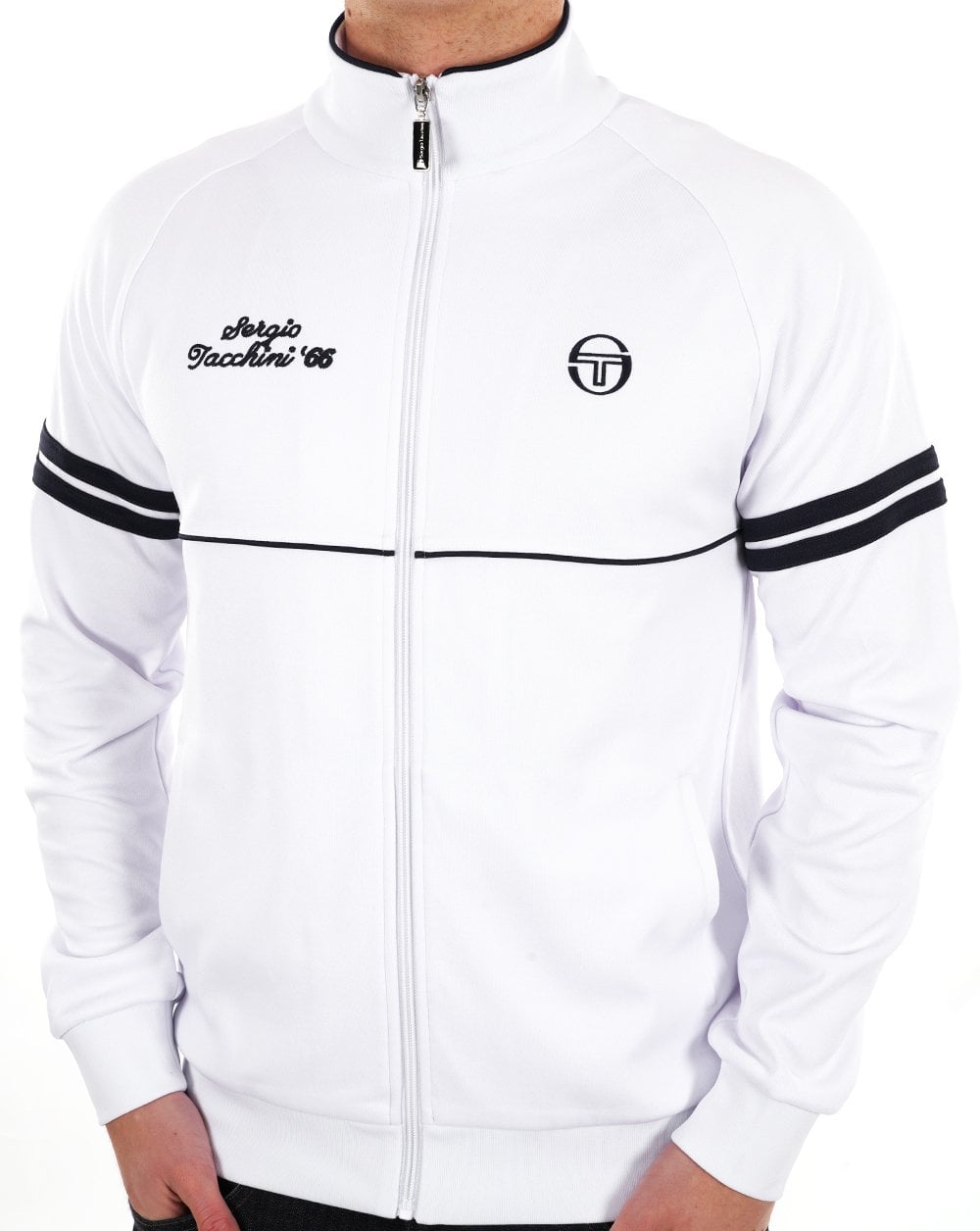 Sergio Tacchini Orion Davis Trainingsjacke Weiß/Marineblau