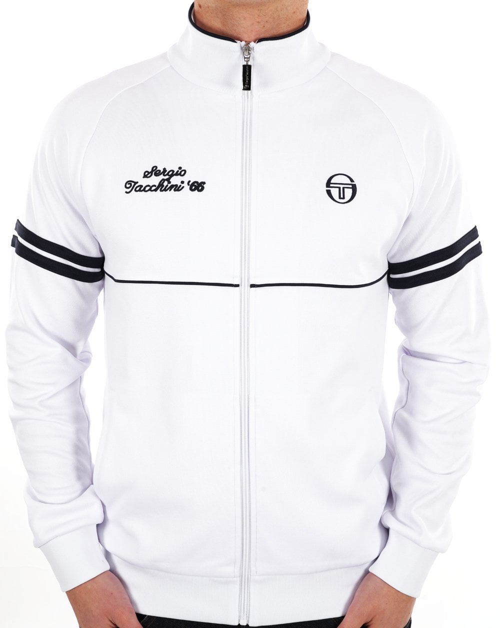 Sergio Tacchini Orion Davis Trainingsjacke Weiß/Marineblau