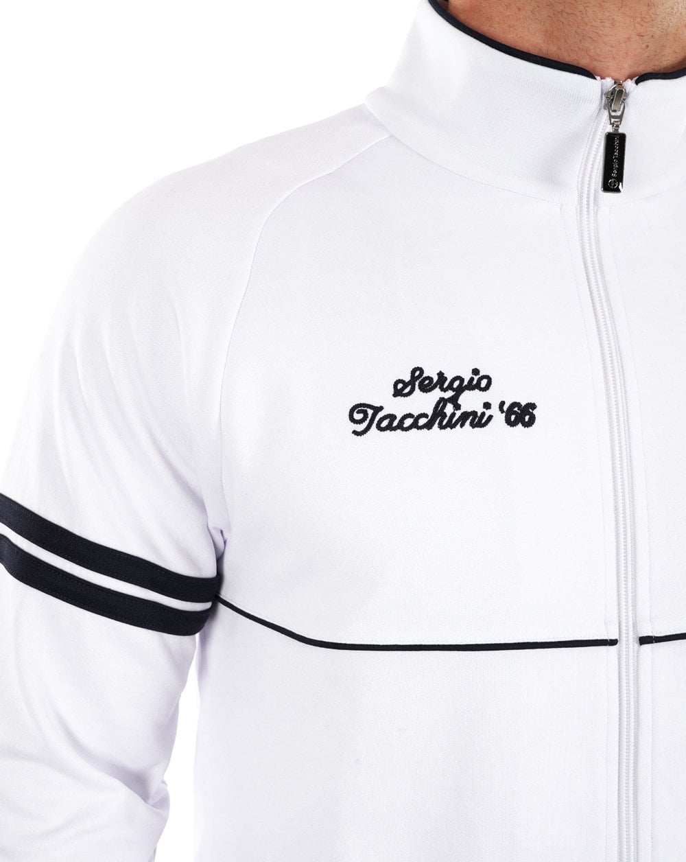Sergio Tacchini Orion Davis Trainingsjacke Weiß/Marineblau