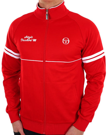Sergio Tacchini Orion Davis Trainingsjacke Rot Weiß
