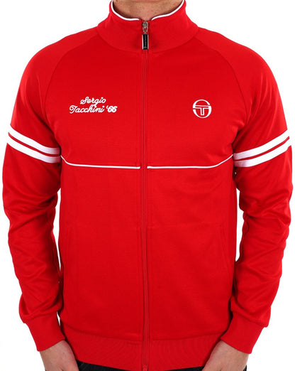 Sergio Tacchini Orion Davis Trainingsjacke Rot Weiß