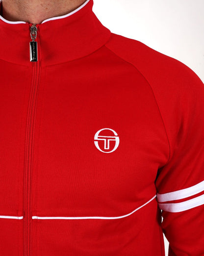 Sergio Tacchini Orion Davis Trainingsjacke Rot Weiß