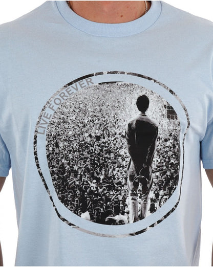 Live Forever T-Shirt Himmelblau