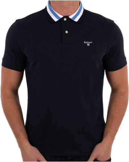 Barbour – Hawkesmoor – Poloshirt mit Streifen in Marineblau