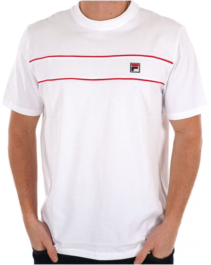Fila Vintage Tris T-Shirt Weiß/Rot