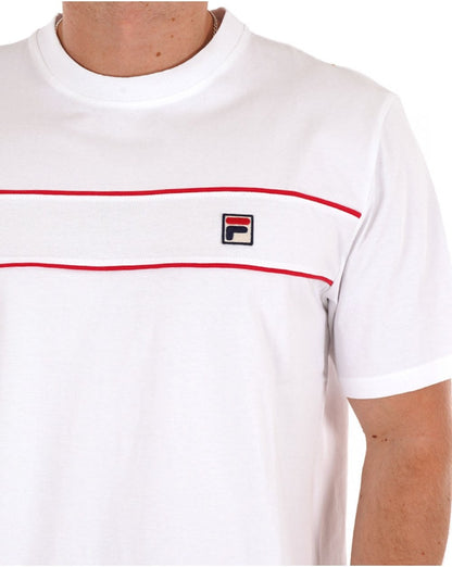 Fila Vintage Tris T-Shirt Weiß/Rot