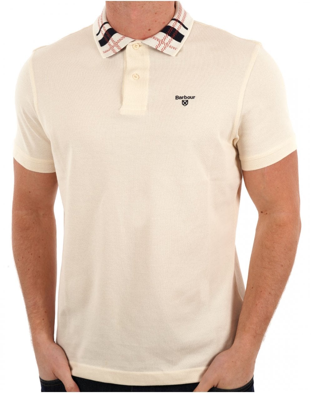 Barbour Trematon Poloshirt Antikweiß