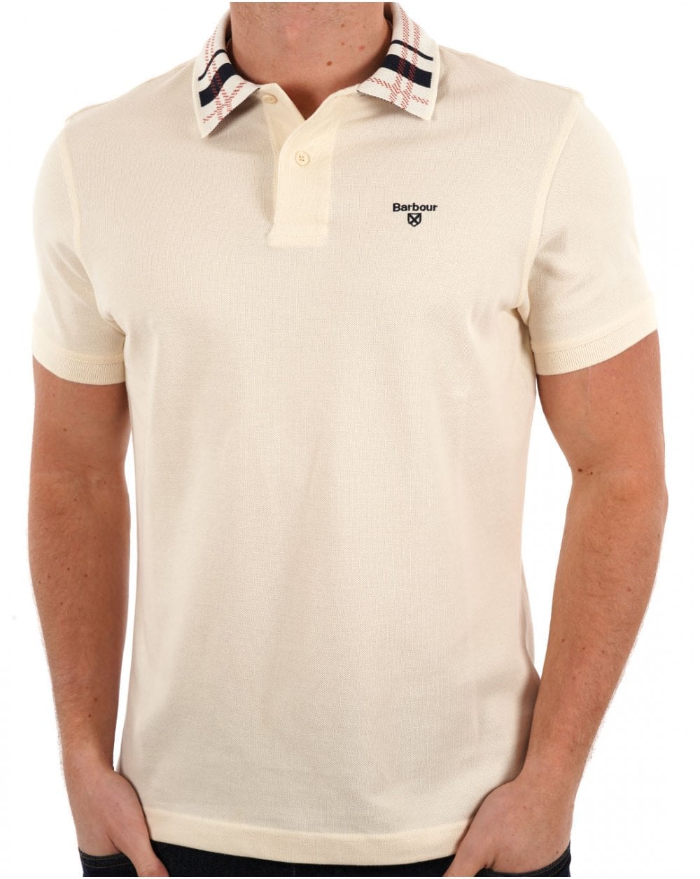 Barbour Trematon Poloshirt Antikweiß