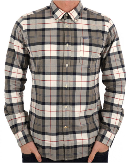 Barbour – Lewis – Maßgeschneidertes Hemd mit gebleichtem Kiefern-Tartan