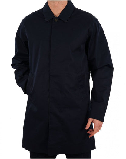 Barbour Rokig Wasserdichter Regenmantel, Marineblau