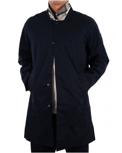 Barbour Rokig Wasserdichter Regenmantel, Marineblau