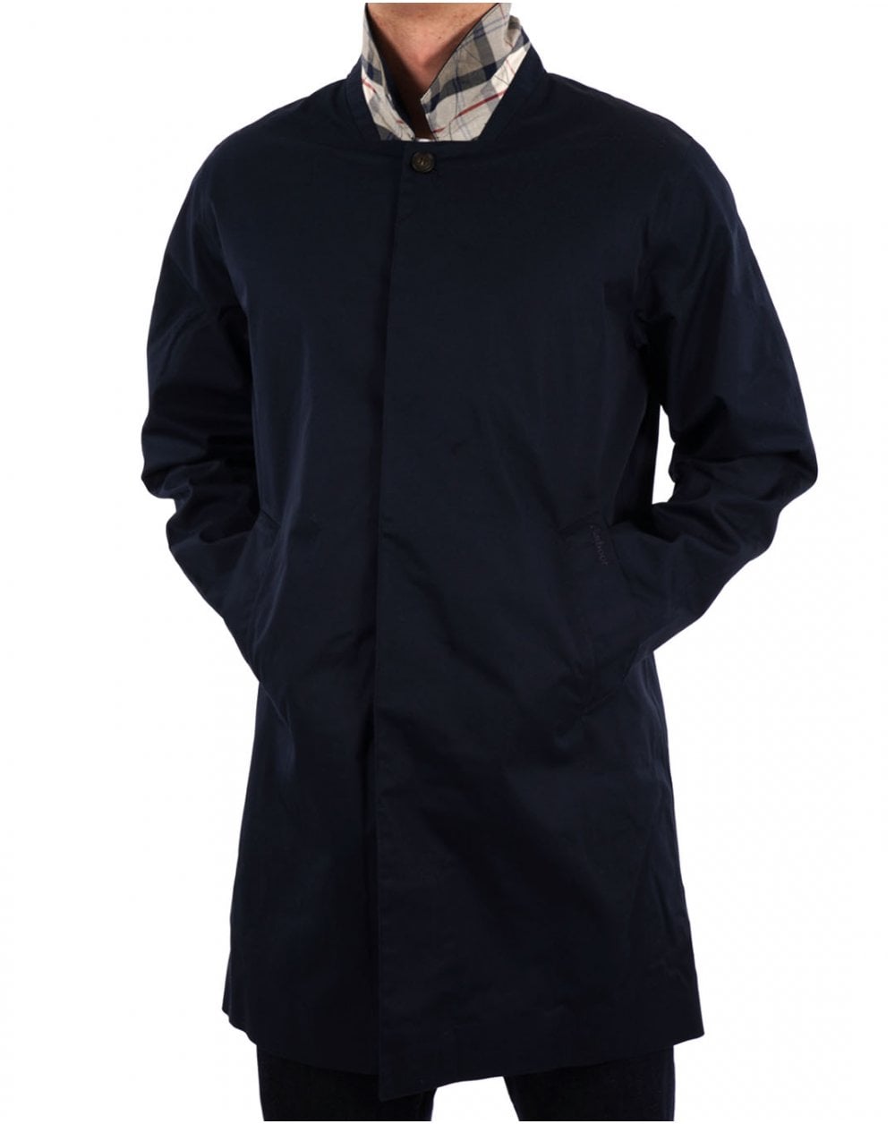 Barbour Rokig Wasserdichter Regenmantel, Marineblau