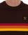 Trojan Retro Stripe Pique T-shirt Chocolate