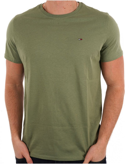 Tommy Jeans Slim Fit T-Shirt Aruba Grün