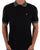 Trojan Jacquard Collar Polo Black
