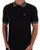 Trojan Jacquard Collar Polo Black