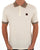 Trojan Jacquard Collar Polo Ecru