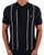 Trojan Raised Stripe Fine Gauge Knit Polo Navy