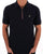 Trojan Ottoman Chrome Zip Polo Navy