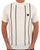 Trojan Raised Stripe Turtle Neck Ecru