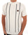 Trojan Raised Stripe Turtle Neck Ecru