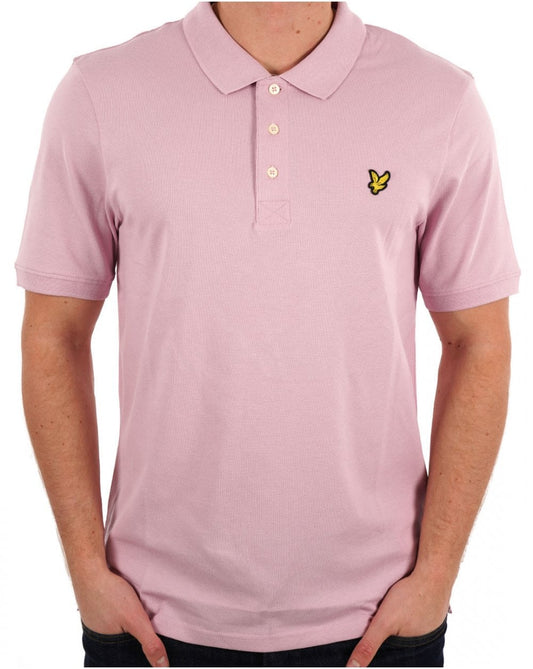 Lyle &amp; Scott Poloshirt, einfarbig, Hellrosa