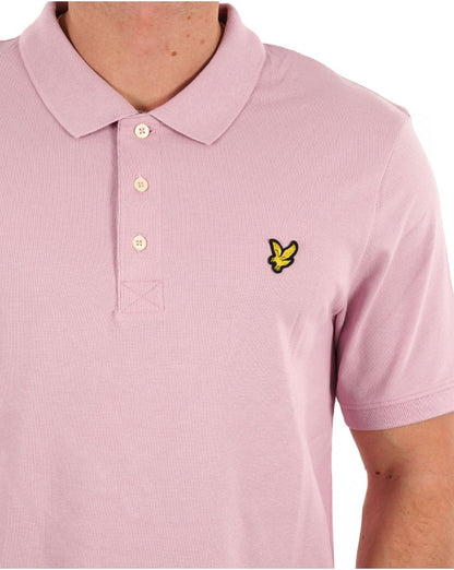 Lyle &amp; Scott Poloshirt, einfarbig, Hellrosa