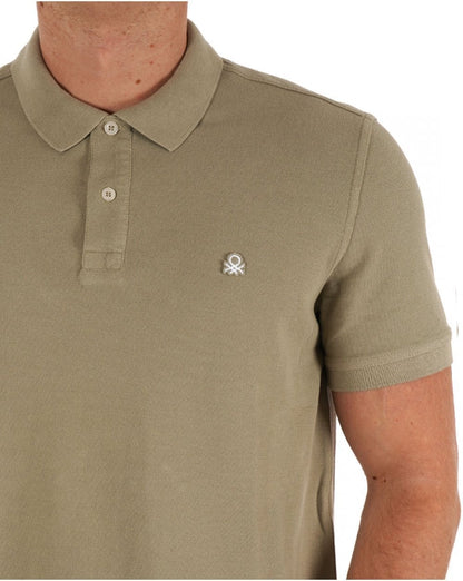 Benetton Poloshirt Dark Stone