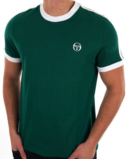 Sergio Tacchini Retro T-Shirt Grün/Weiß