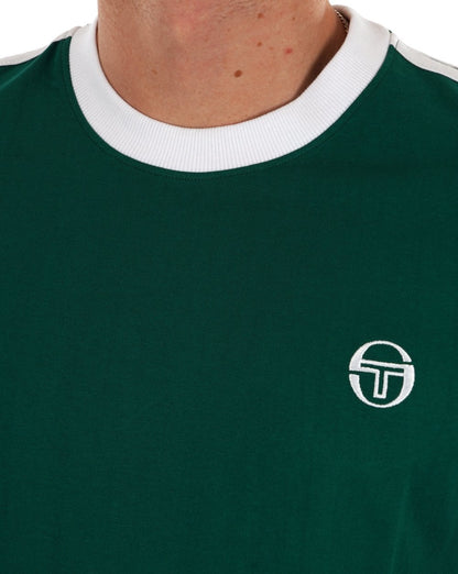 Sergio Tacchini Retro T-Shirt Grün/Weiß