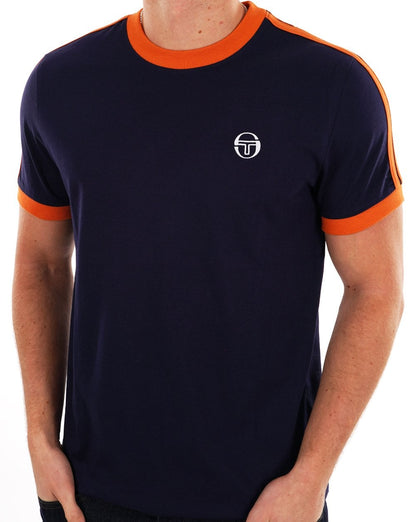 Sergio Tacchini Retro T-Shirt Marine Orange