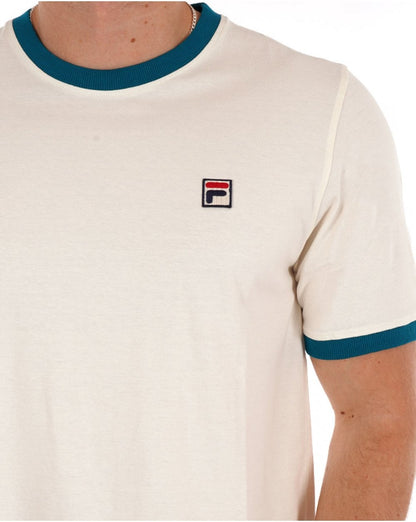 Fila Vintage Ringer T-Shirt Gardenia Lagoon