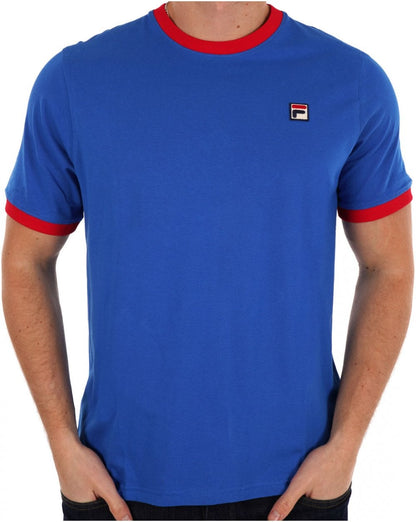 Fila Vintage Ringer T-Shirt Königsrot