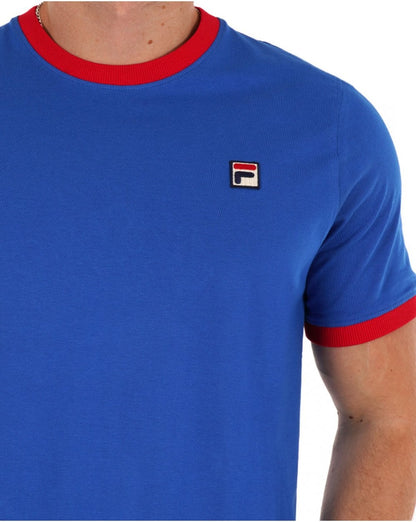Fila Vintage Ringer T-Shirt Königsrot