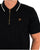 Fila Gold Tipped Zip Polo Black