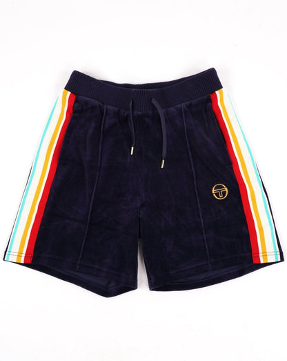 Sergio Tacchini Slice Veloursshorts Marineblau