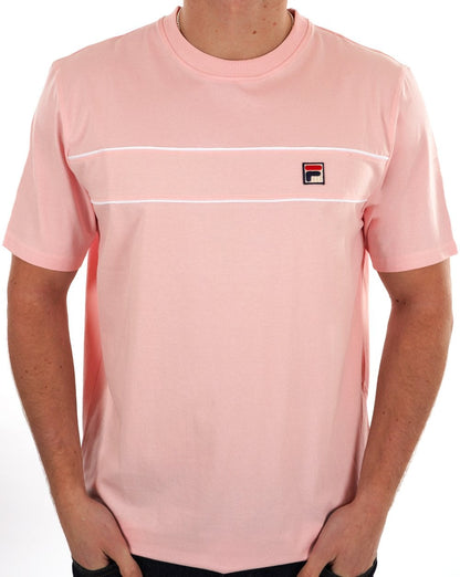 Fila Vintage Tris T-Shirt Rosa Kreide/Weiß