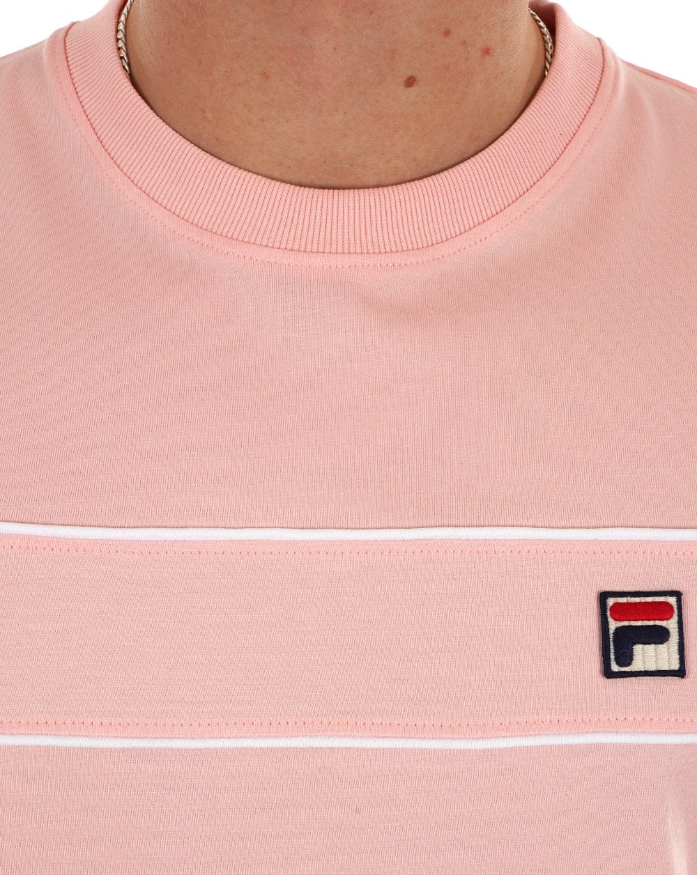 Fila Vintage Tris T-Shirt Rosa Kreide/Weiß