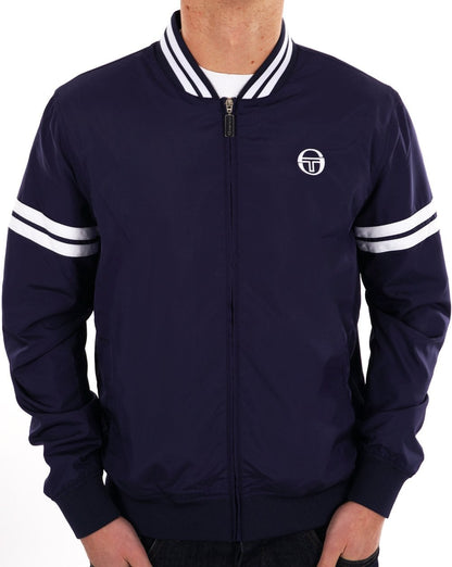 Sergio Tacchini Grello Bomberjacke Marineweiß