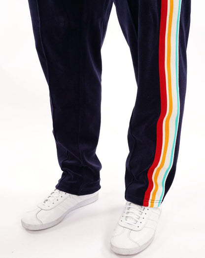 Sergio Tacchini Slice Velours-Trainingshose, Marineblau