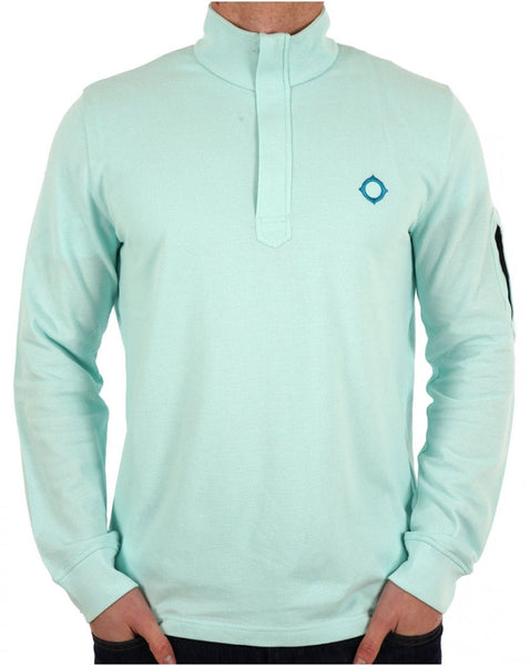MA.STRUM Funnel Neck 1/2 Zip Iceberg