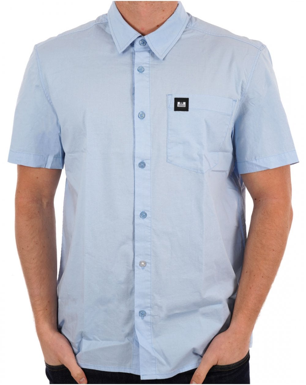 Weekend Offender Borak SS Shirt Himmelblau